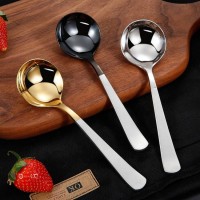 High Quality 304 Food Grade Industrial Stainless Steel Heavy Weight Cupping With Bag Titanium Coffee Tasting Cupping Spoon